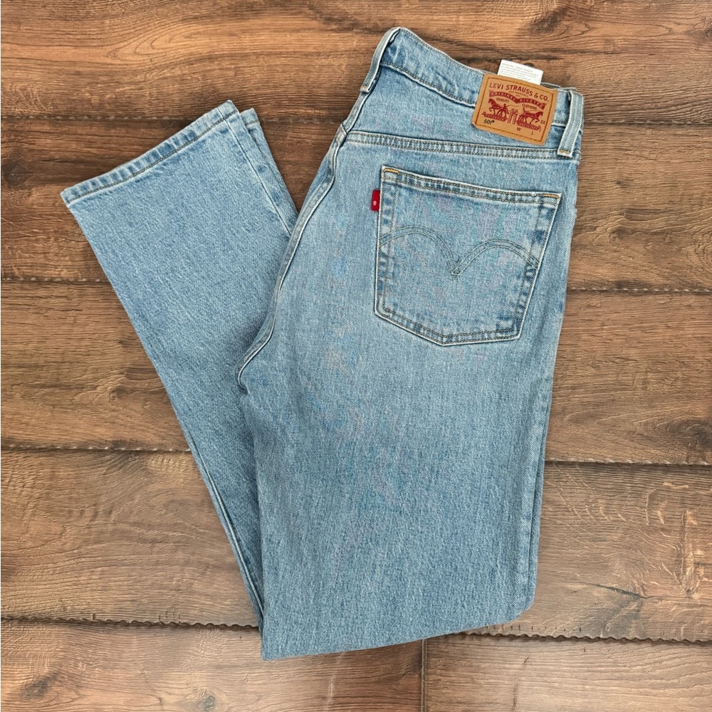 Levi's 501 Blue Straight Jeans